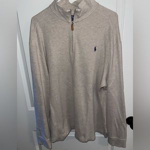 Oatmeal color Ralph Lauren 1/2 zip pullover